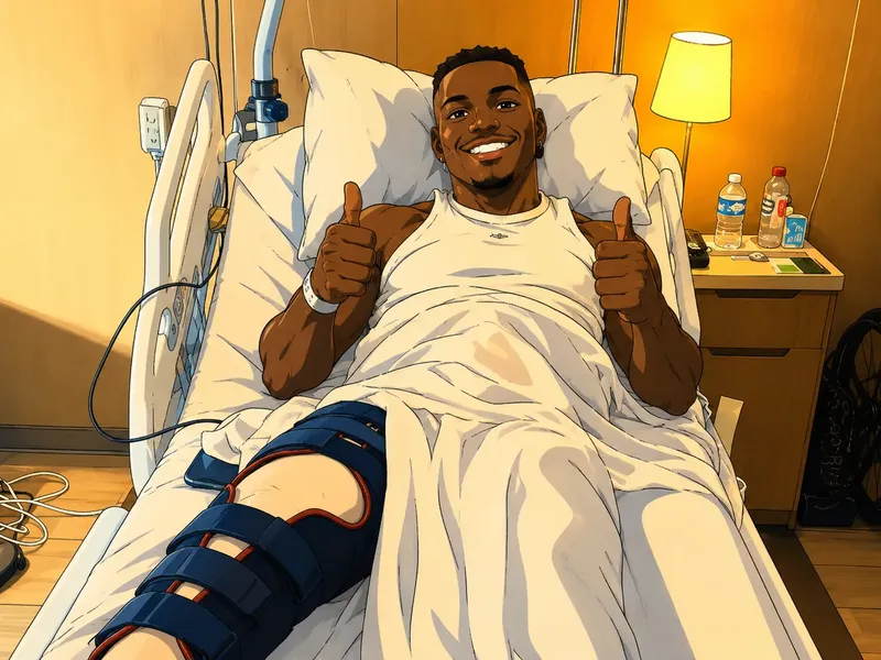 Ilustración estilo anime futbolístico para Christantus Uche, operado con éxito en Lyon de su grave lesión de rodilla
