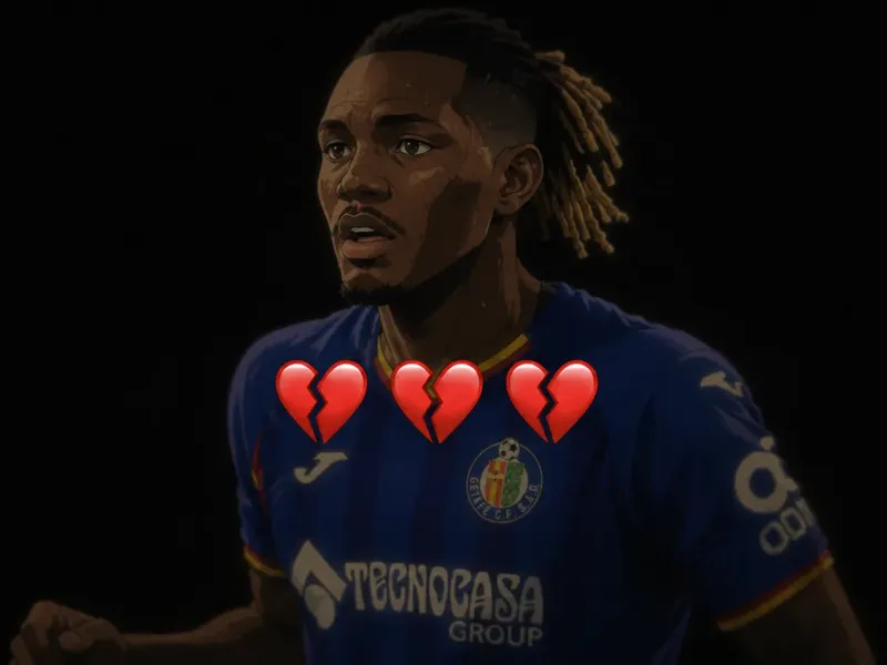 Ilustración estilo anime futbolístico para Christantus Uche se pierde toda la temporada tras destrozarse la rodilla ante el Mónaco