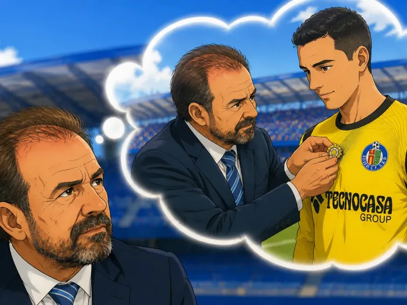 Ilustración estilo anime futbolístico para David Soria bate el récord de titularidades consecutivas de Primera y recibirá la Insignia de Oro y Brillantes