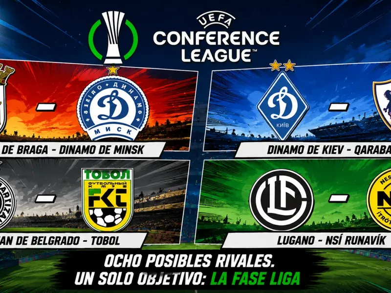 Los ocho posibles rivales del Getafe en el play-off de la Conference League, agrupados en los cuatro cruces del Grupo 4