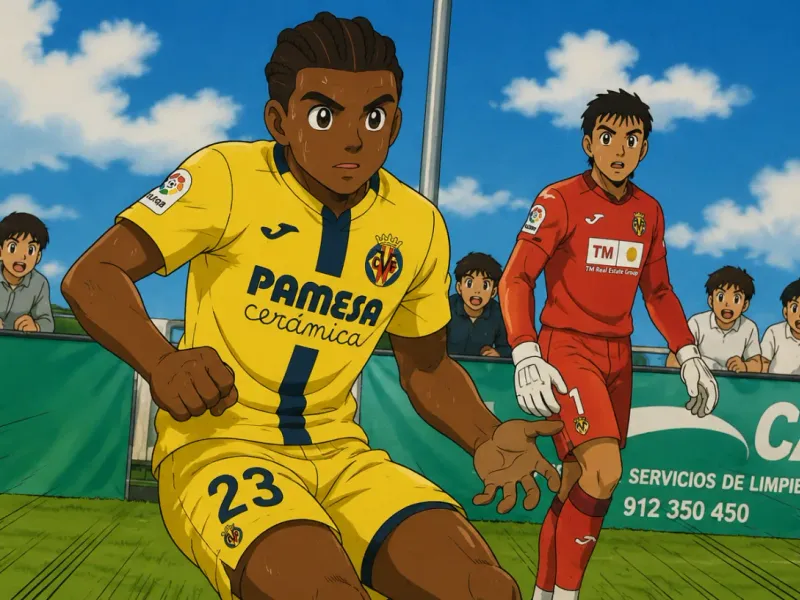Ilustración estilo anime futbolístico para Jean-Yves Valou llega cedido al Getafe para reforzar la defensa
