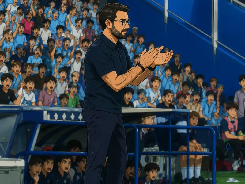 Ilustración estilo anime futbolístico para Un técnico a imagen de su gente
